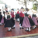 d`Volkstanzgruppe beim Perlesreuter Drescherfest, Bild 4148