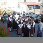 d`Volkstanzgruppe beim Perlesreuter Drescherfest, Bild 4132